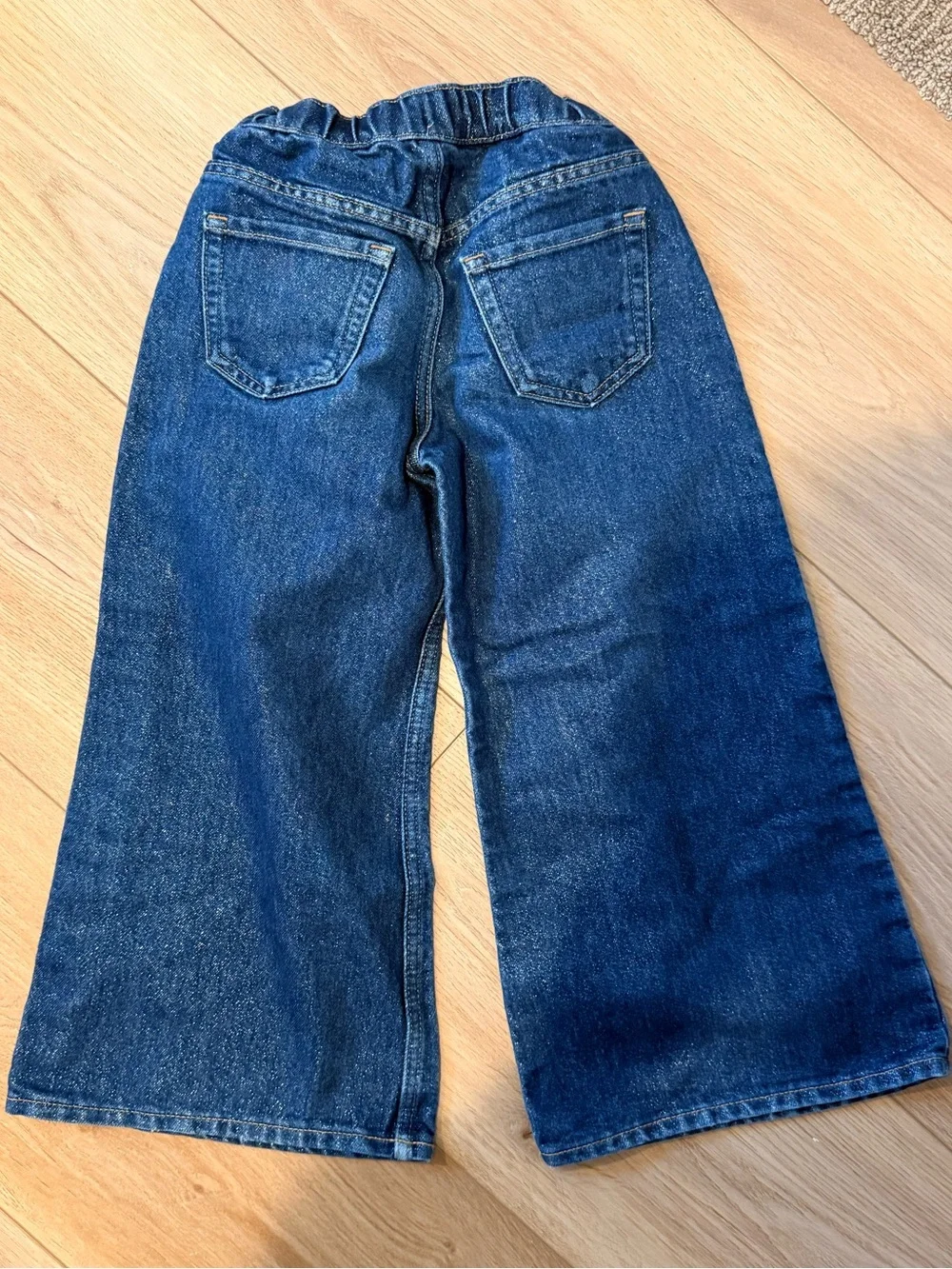 GAP Kids Wide-Leg Denim Jeans - Blue
